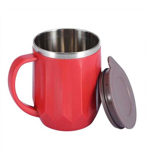 Stainless Steel Insulated Coffee Mug Water Tea Cup with Handle and Lid